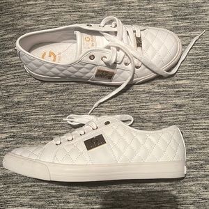 Guess brand white sneakers